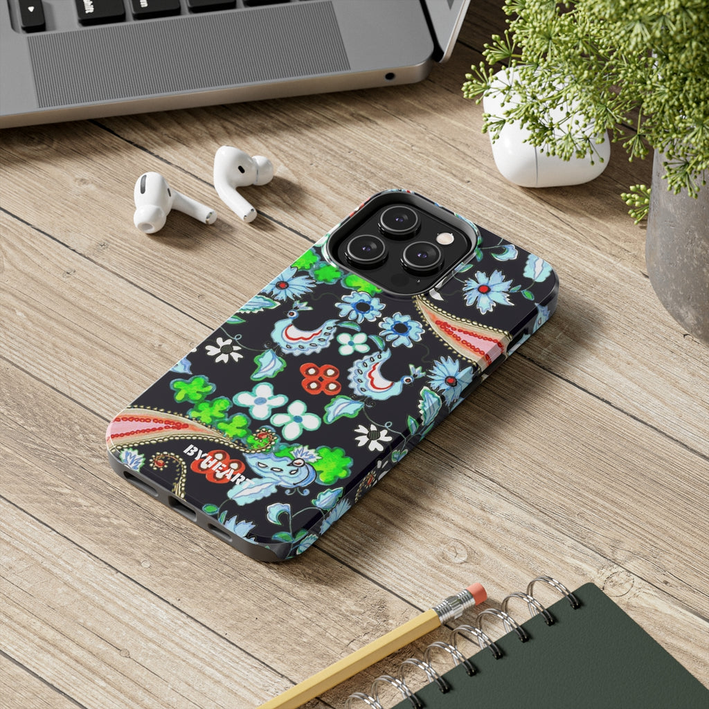 ORIENTAL BLUE BIRDS, KASHAN | Tough Phone Cases, Case-Mate |