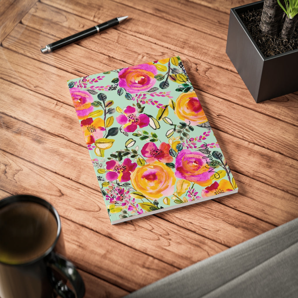 CALIFORNIA ROSES | Softcover Notebook, A5 |