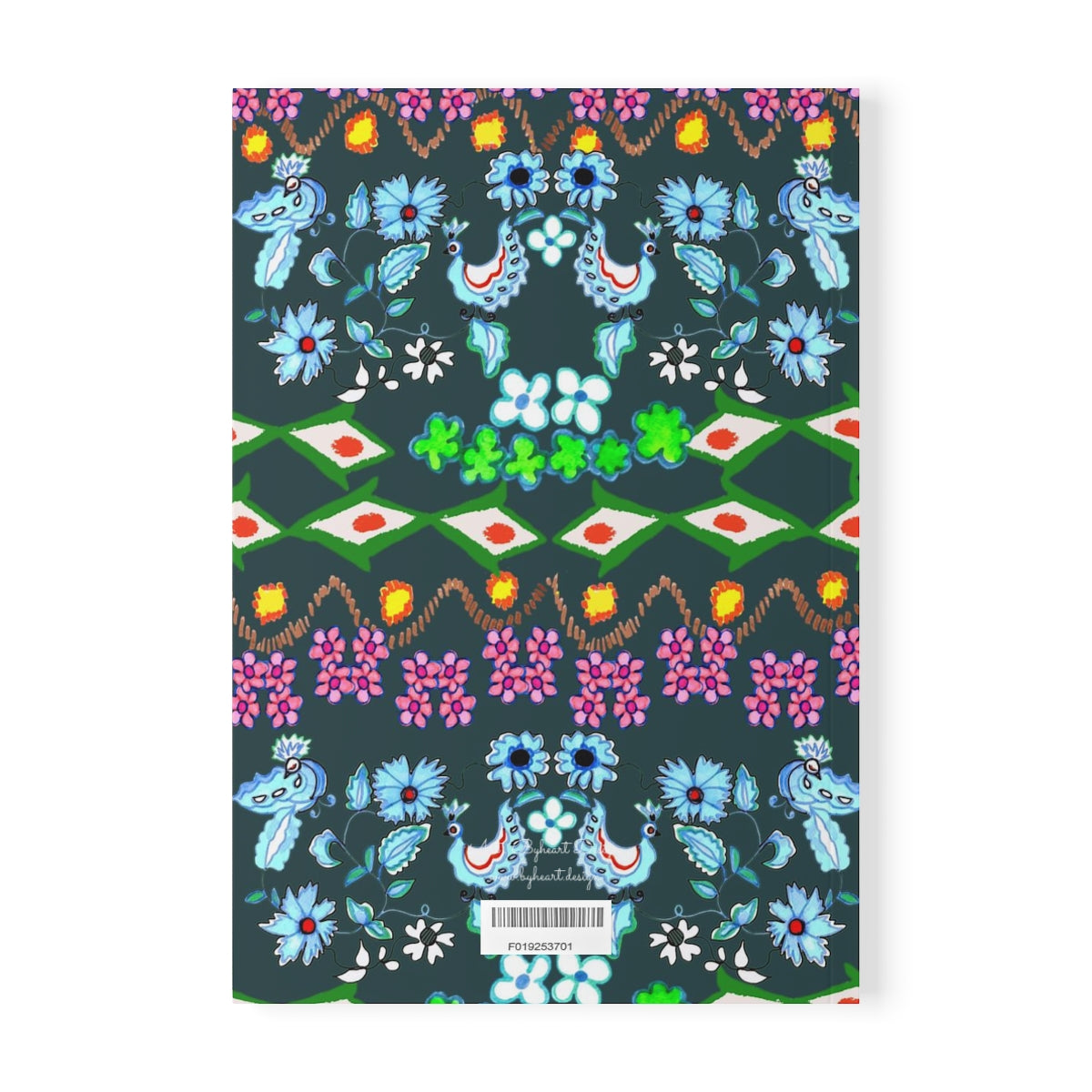 ORIENTAL BLUE BIRDS, KASHAN | Softcover Notebook, A5 |