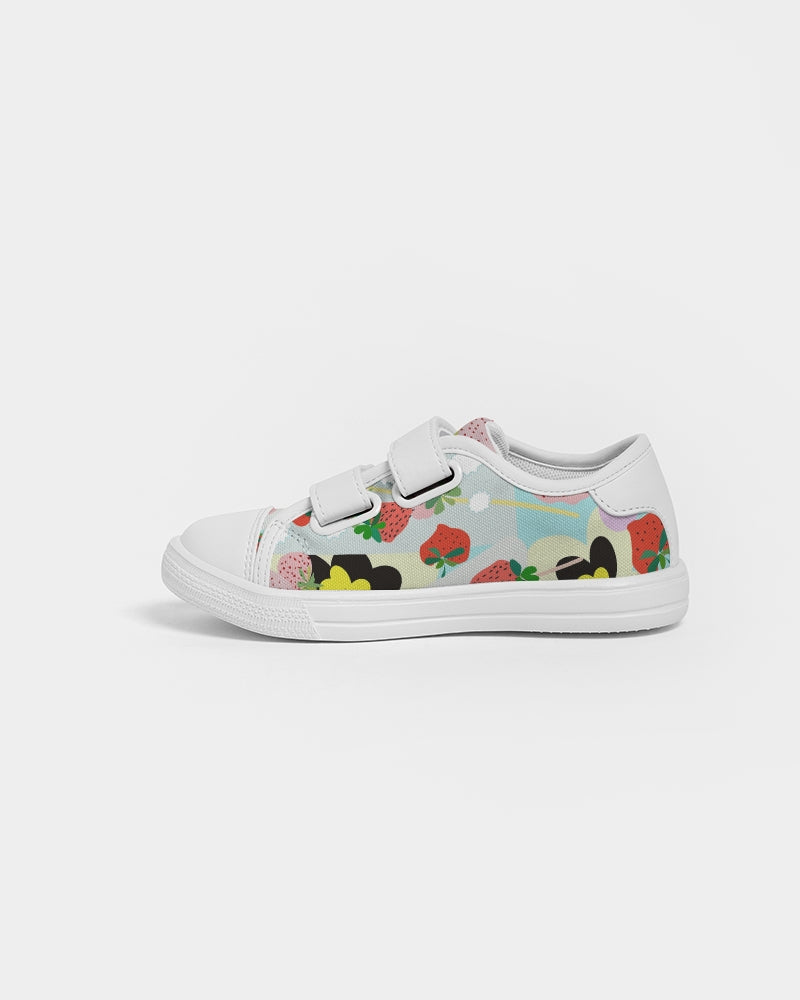 STRAWBERRY DRINK Kids Velcro Sneaker