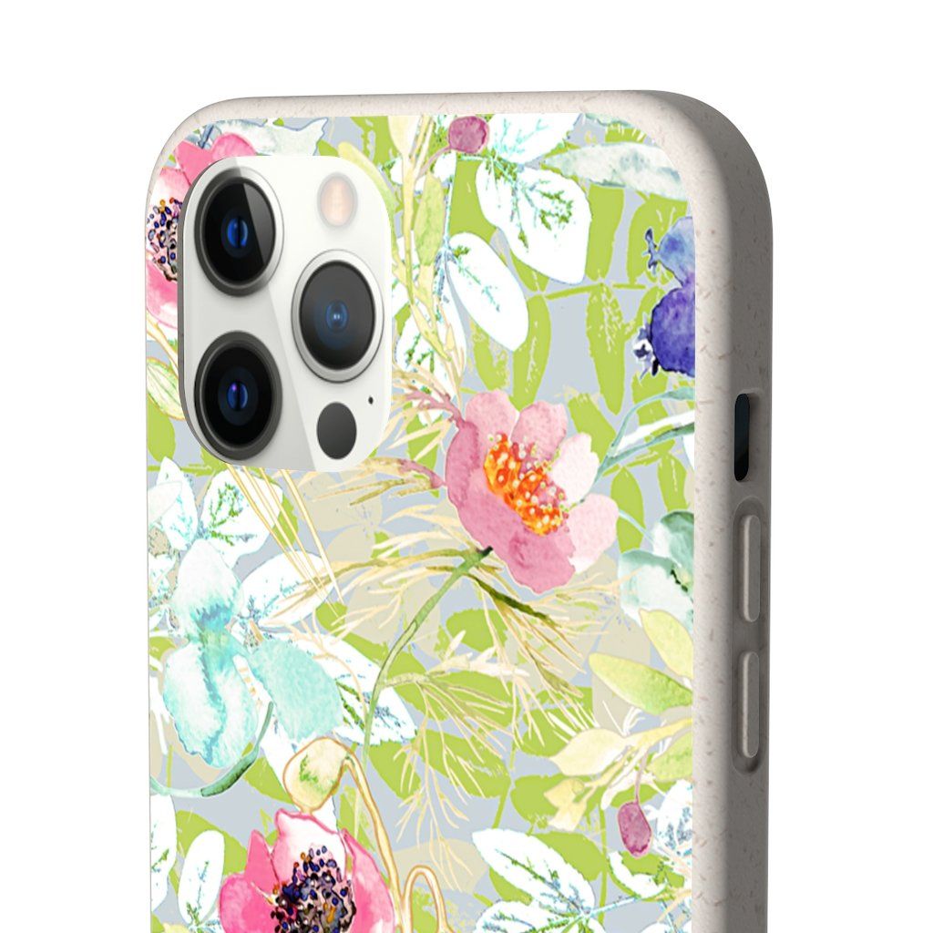 Biodegradable Case || BLUE BLOMS IN GOLLESTAN GARDEN || 