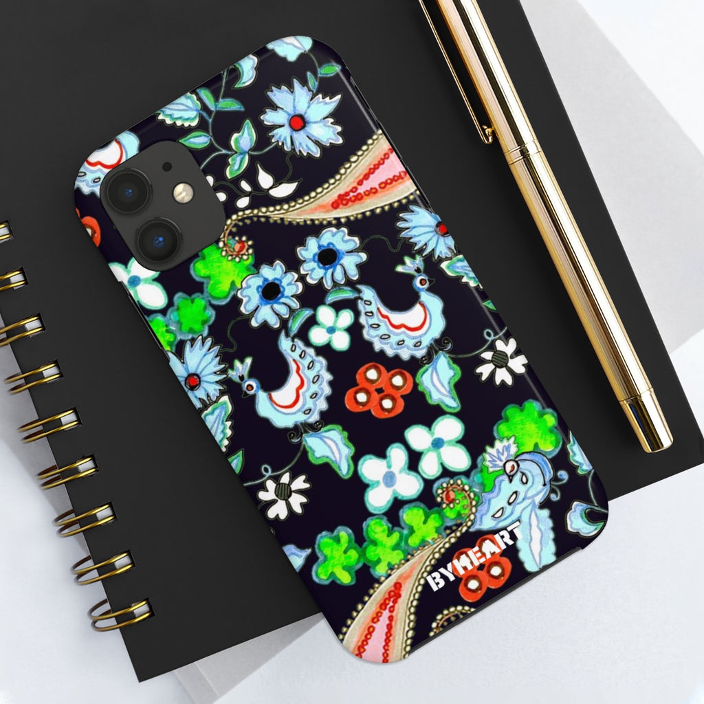ORIENTAL BLUE BIRDS, KASHAN | Tough Phone Cases, Case-Mate |