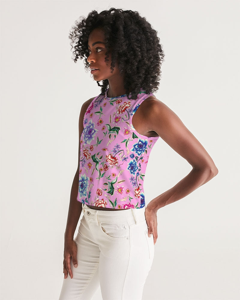 AMORE PINK Women's Cropped Tank