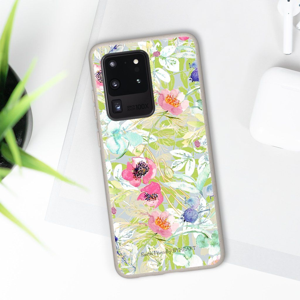 Biodegradable Case || BLUE BLOMS IN GOLLESTAN GARDEN || 