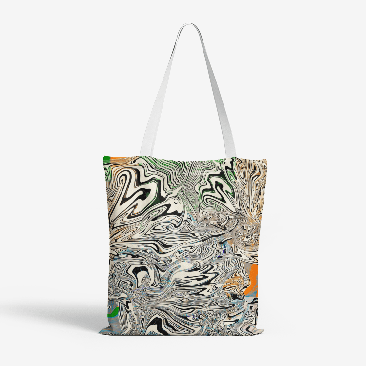 Heavy Duty and Strong Natural Canvas Tote Bags || BLACK SNAKE ||