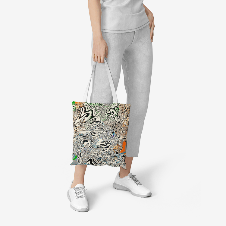 Heavy Duty and Strong Natural Canvas Tote Bags || BLACK SNAKE ||