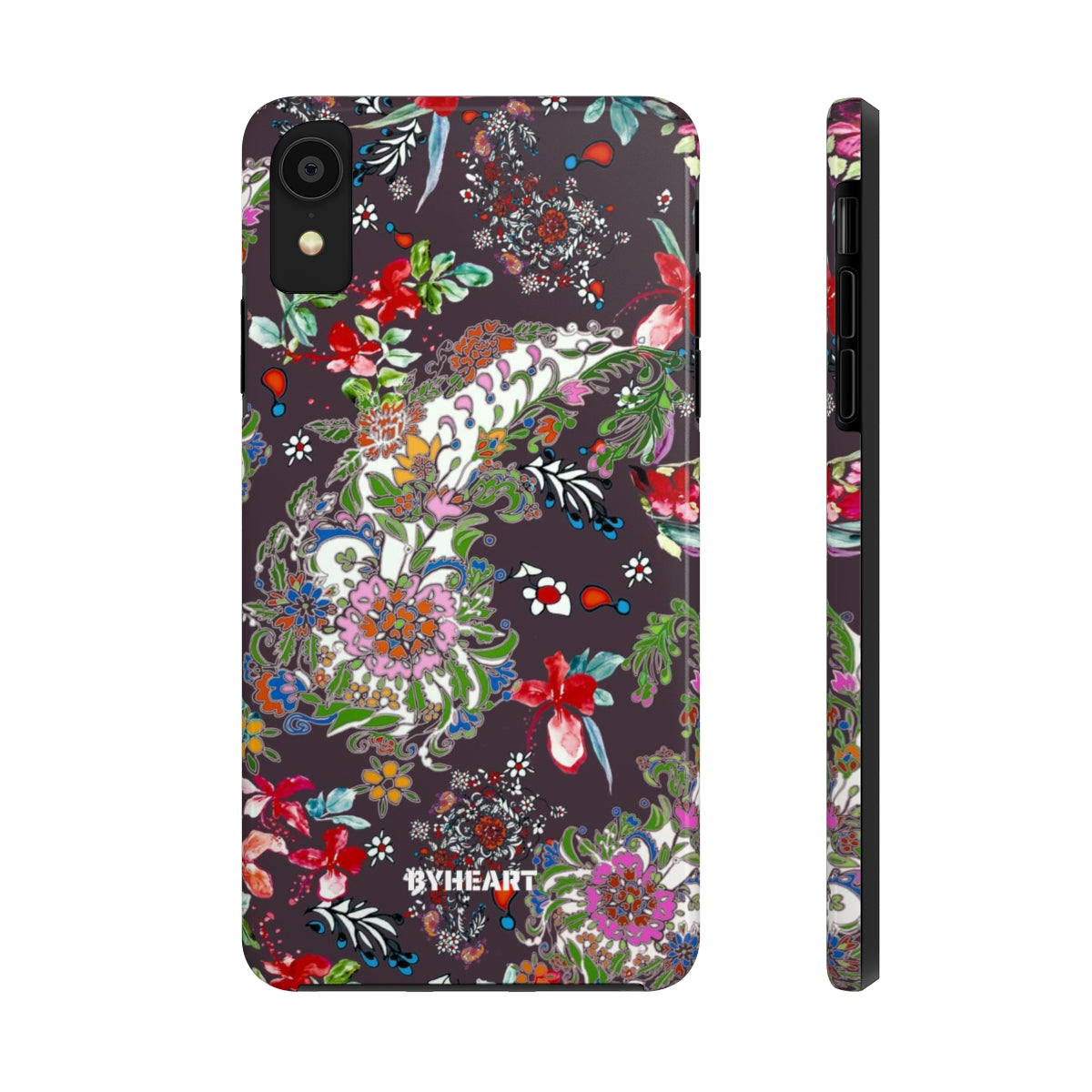 BLACK PAISLEY FLOWERS, ISFAHAN  | Tough Phone Cases, Case-Mate | 