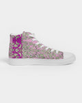 MIRACULOUS FLOWERS -PINK ||  Women's Hightop Canvas Shoe
