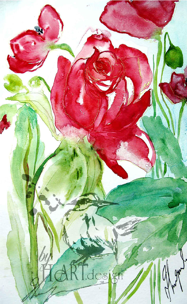 FLORAL ART POWER OF A ROSE