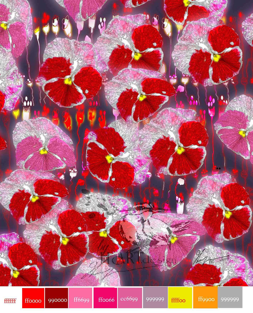 FLORAL PATTERN, LOVELY FLOWERS AT NIGHT