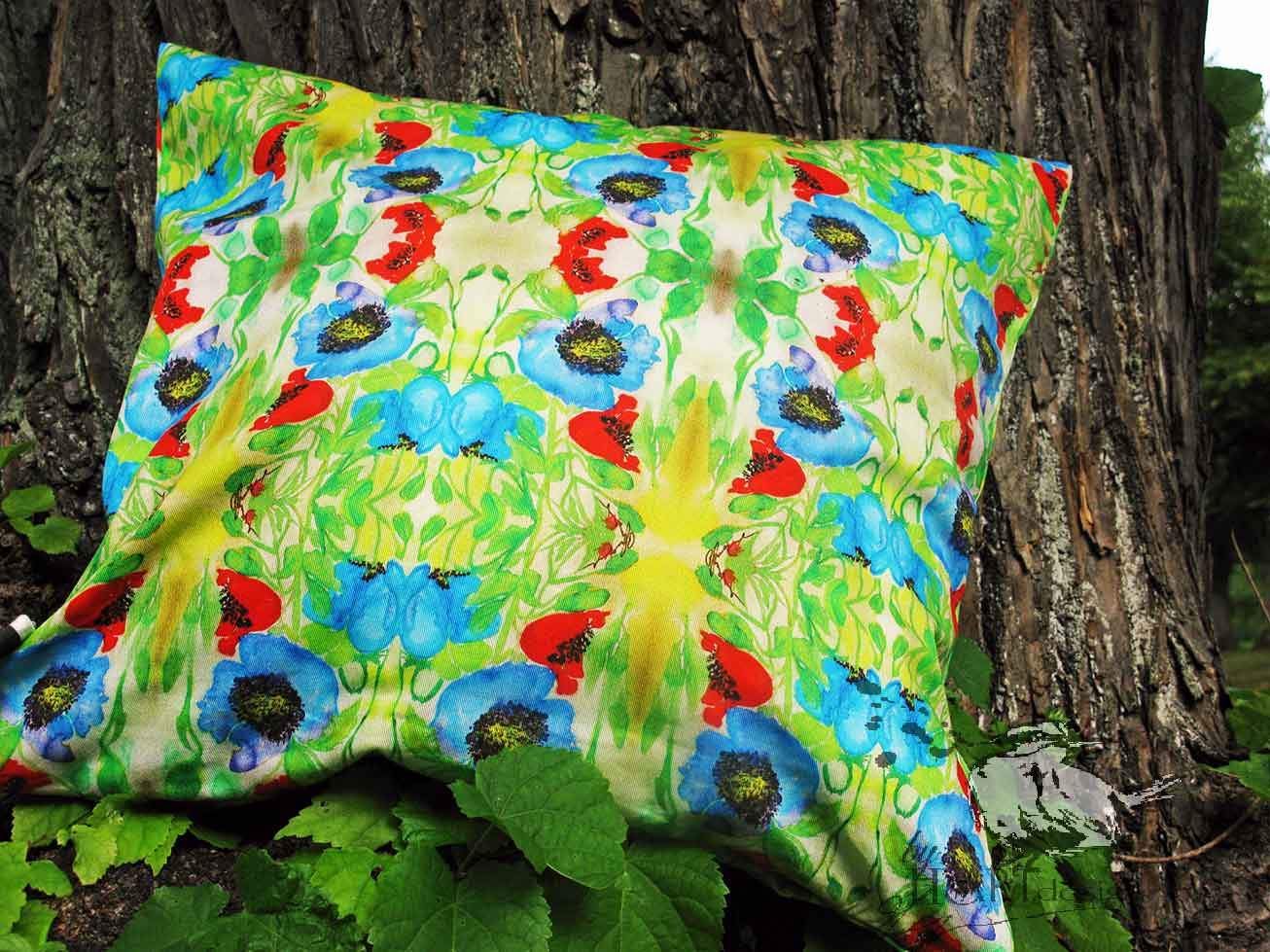 CUSHIONS COVER - A FLOWER ON OCEAN BENTON