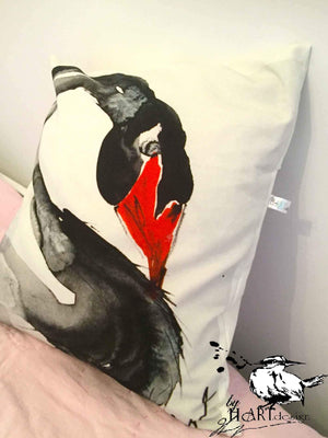 Open image in slideshow, CUSHIONS COVER, THE BLACK SWAN IS PROUD
