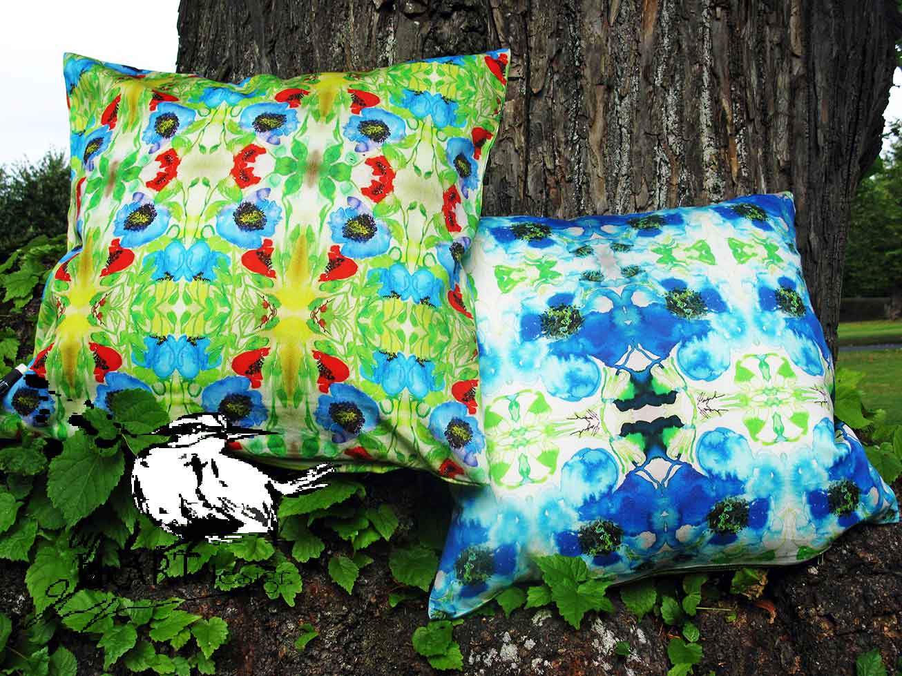 CUSHIONS COVER - A FLOWER ON OCEAN BENTON
