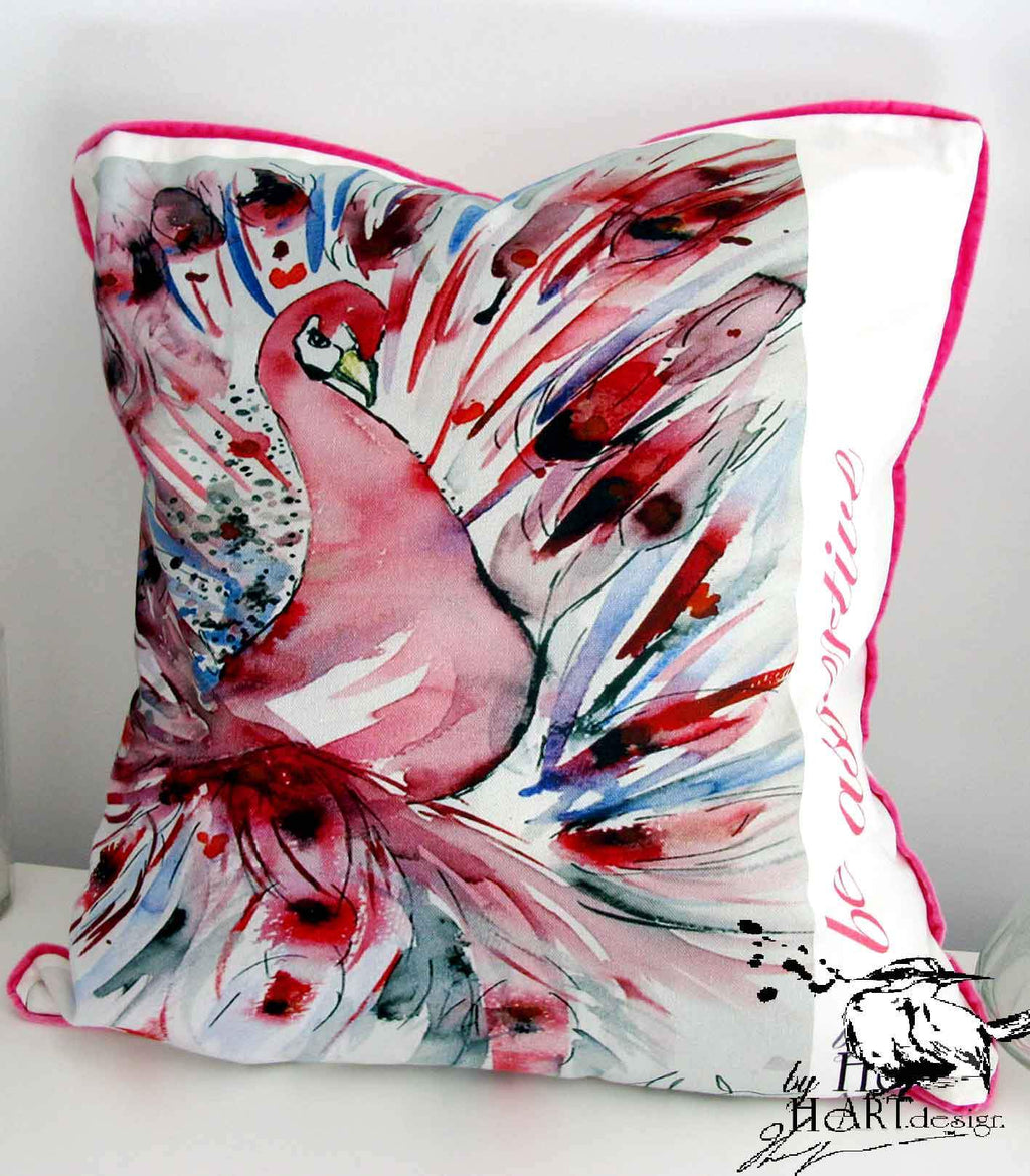 CUSHIONS COVER, PEACOCK BE ASSERTIVE