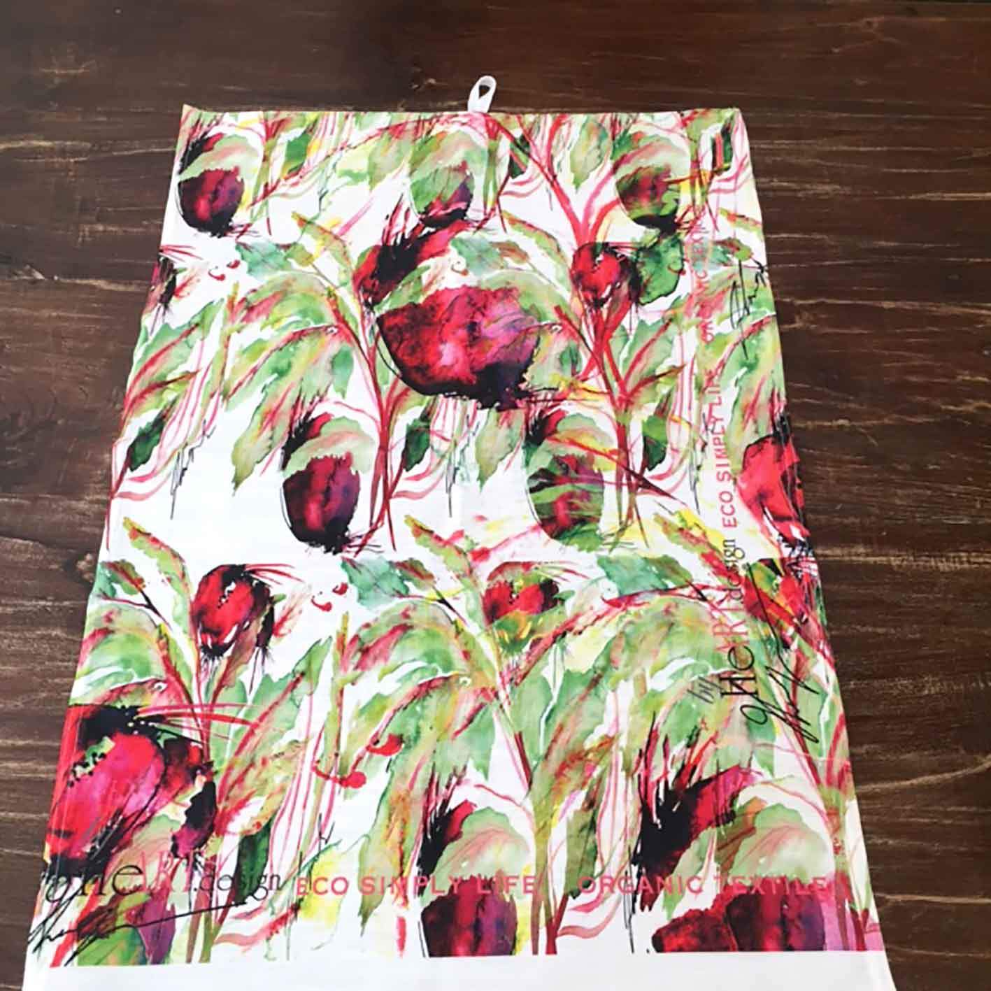 KITCHEN TOWELS, THE RED BEET