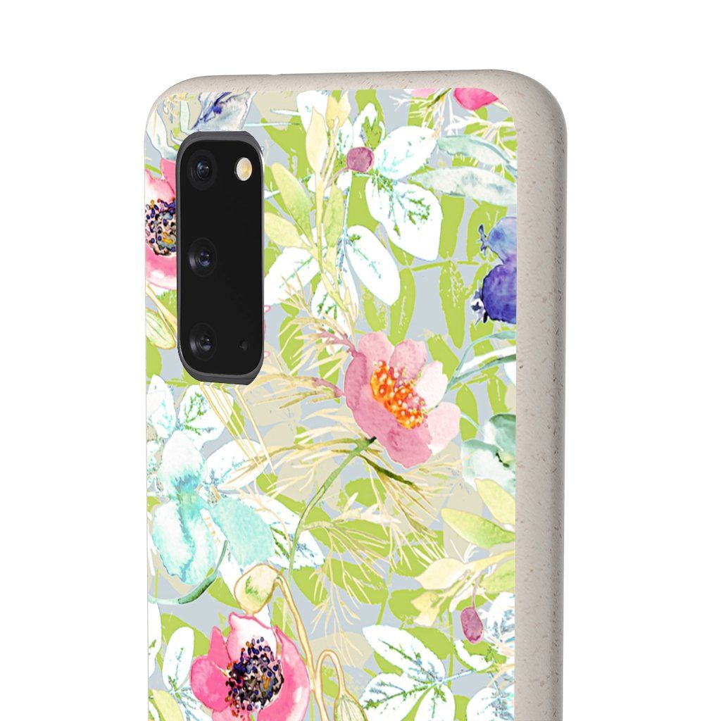 Biodegradable Case || BLUE BLOMS IN GOLLESTAN GARDEN || 