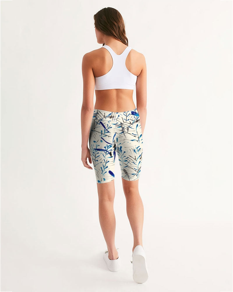 MOONLIGHT BRANCH  || Women's Mid-Rise Bike Shorts