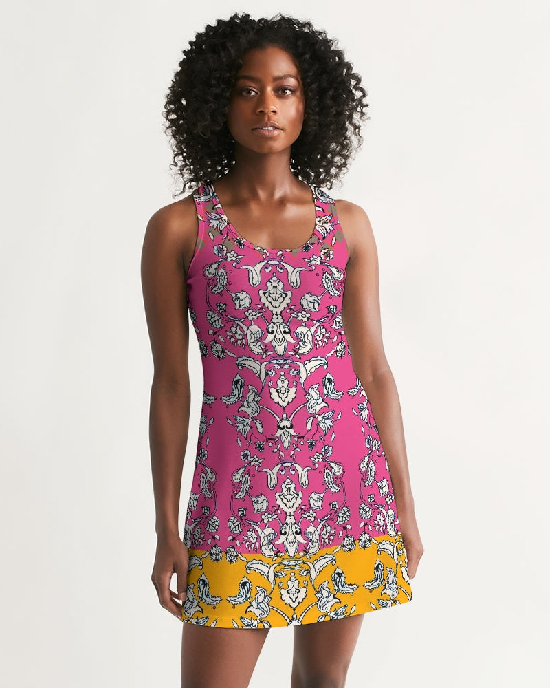 MIRACULOUS FLOWERS -PINK || Women's Racerback Dress