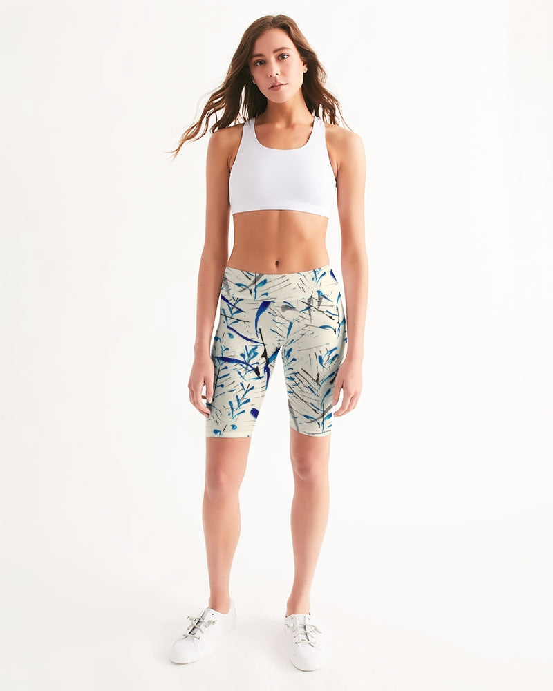 MOONLIGHT BRANCH  || Women's Mid-Rise Bike Shorts
