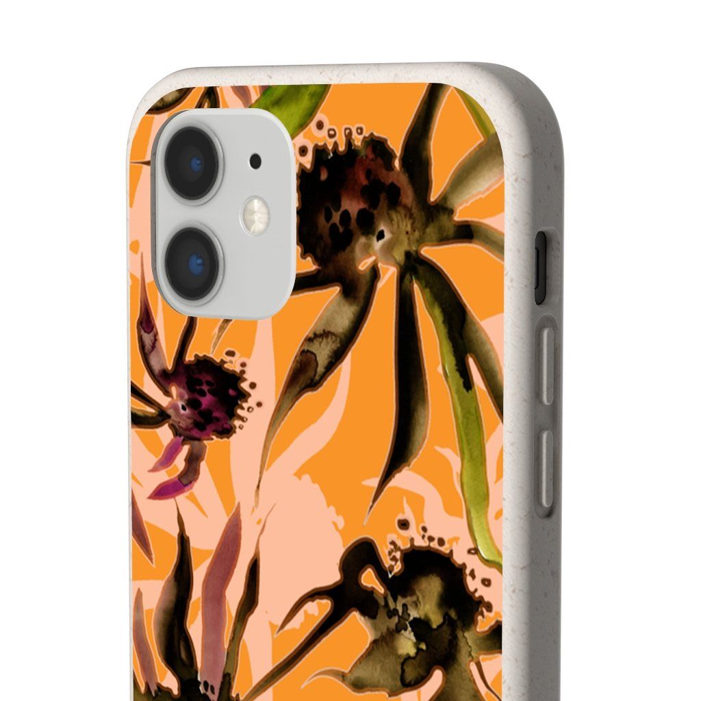 Biodegradable Case || WILD BROWN FLOWERS ||