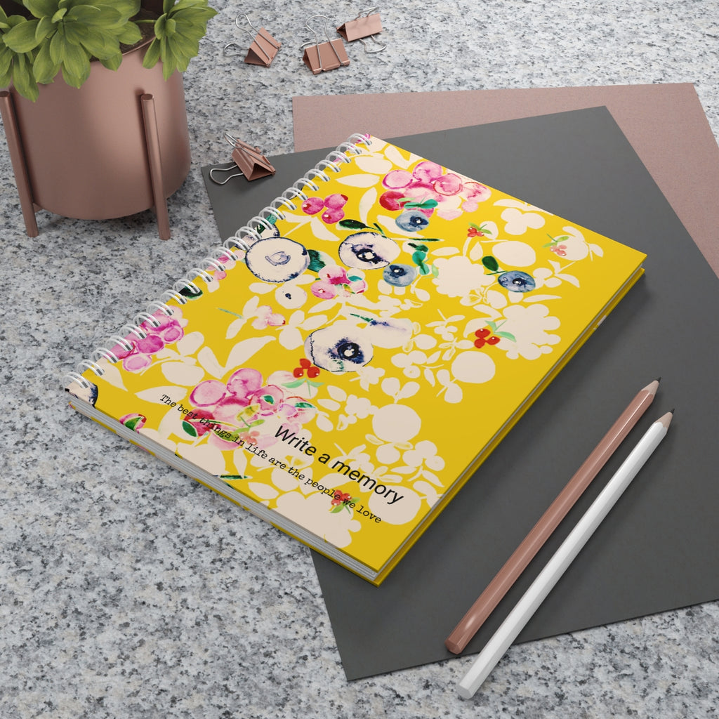 YELLOW FLOWERS IN NICE | Spiral Notebook |