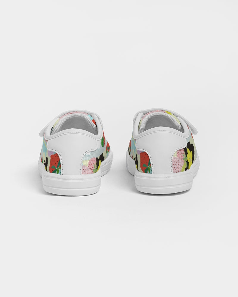 STRAWBERRY DRINK Kids Velcro Sneaker