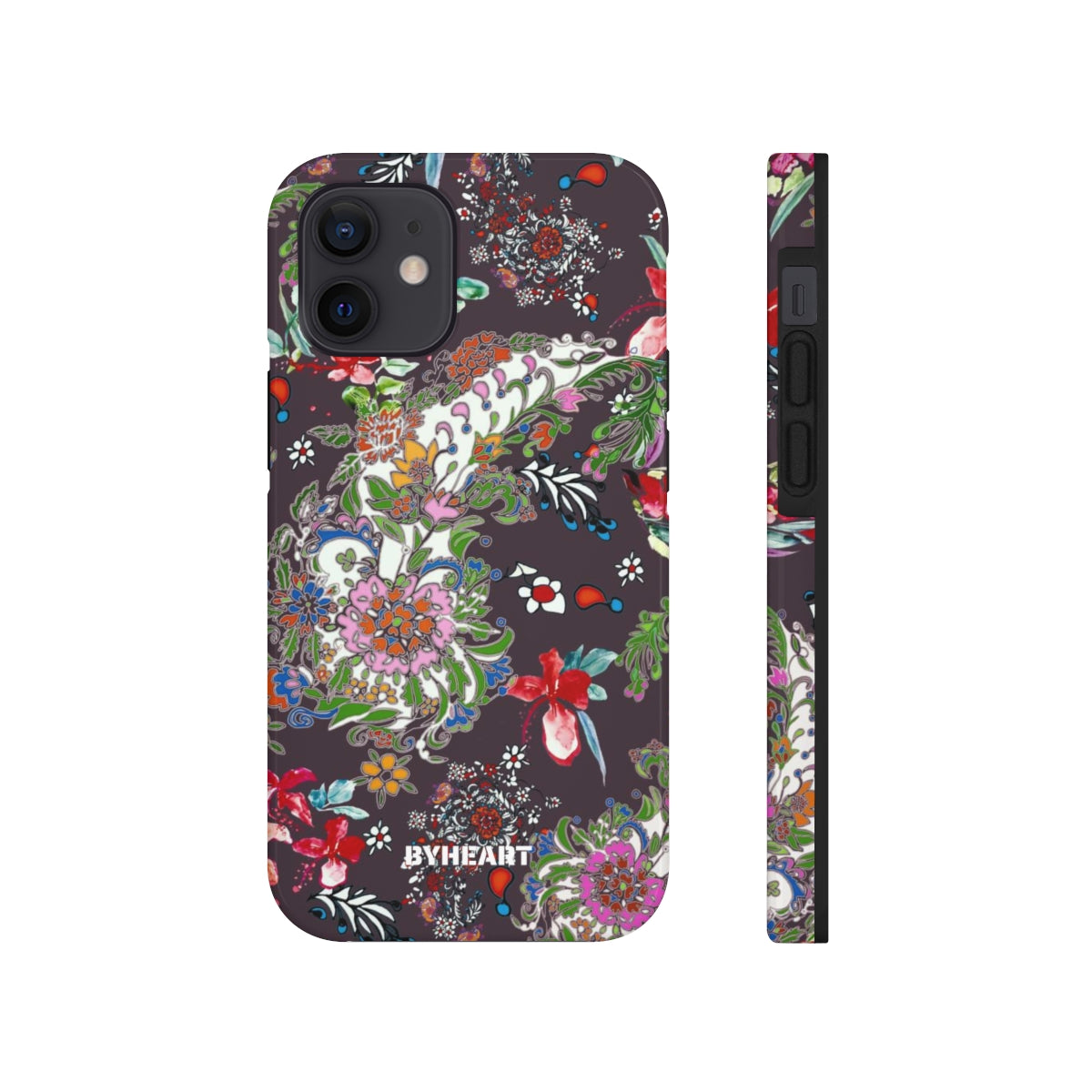 BLACK PAISLEY FLOWERS, ISFAHAN  | Tough Phone Cases, Case-Mate | 