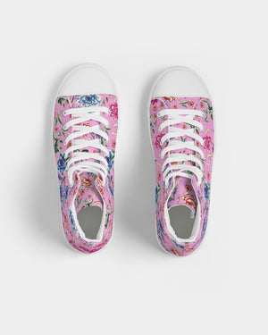 Open image in slideshow, AMORE PINK Women&#39;s Hightop Canvas Shoe
