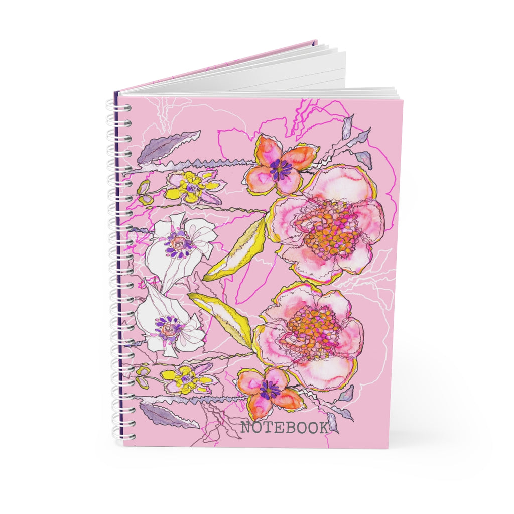 PINK BLOOMS, PARIS  | Spiral Notebook