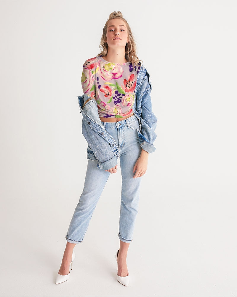 TULIP  THE PERFECT LOVE Women's Twist-Front Cropped Tee