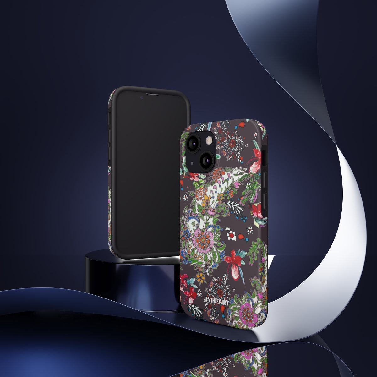 BLACK PAISLEY FLOWERS, ISFAHAN  | Tough Phone Cases, Case-Mate | 