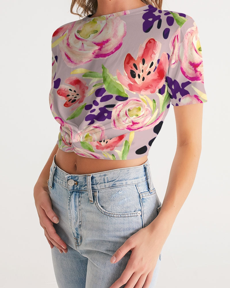 TULIP  THE PERFECT LOVE Women's Twist-Front Cropped Tee