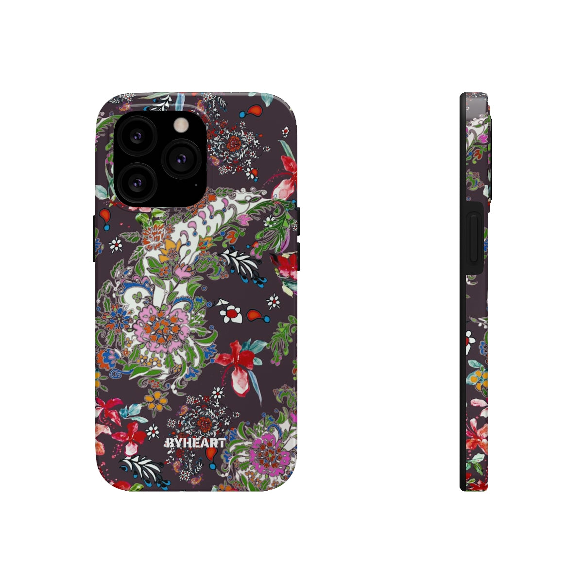 BLACK PAISLEY FLOWERS, ISFAHAN  | Tough Phone Cases, Case-Mate | 