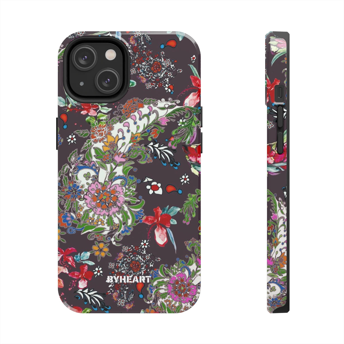 BLACK PAISLEY FLOWERS, ISFAHAN  | Tough Phone Cases, Case-Mate | 