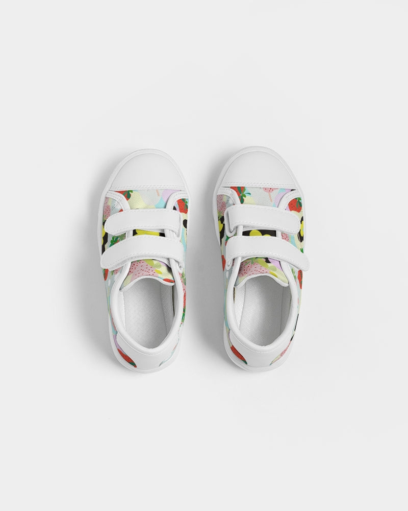 STRAWBERRY DRINK Kids Velcro Sneaker