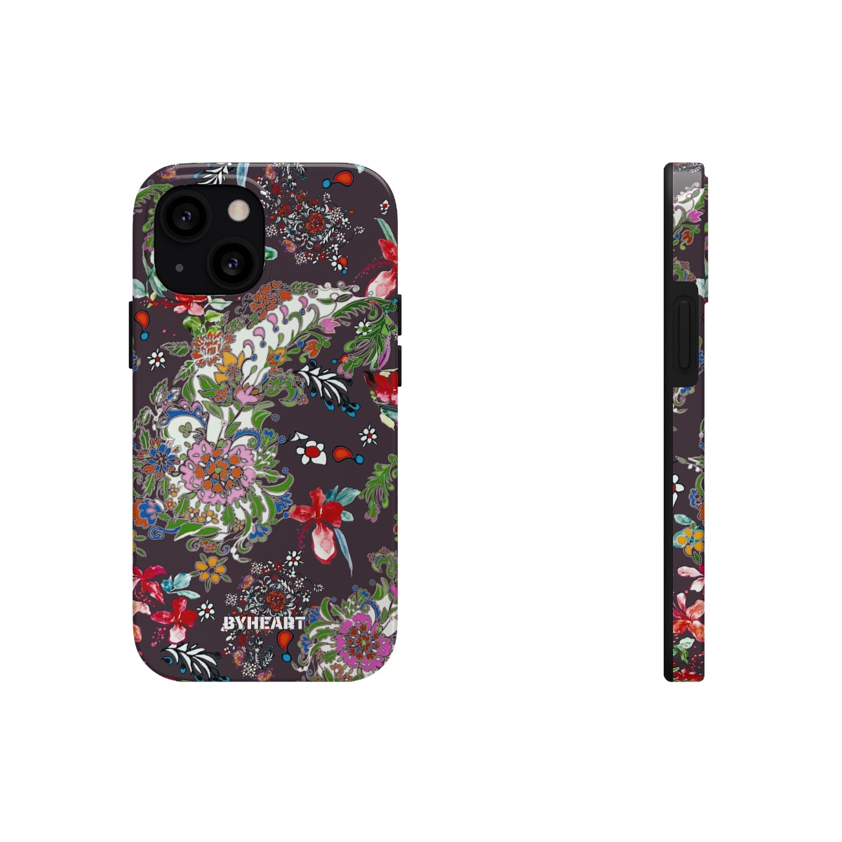 BLACK PAISLEY FLOWERS, ISFAHAN  | Tough Phone Cases, Case-Mate | 