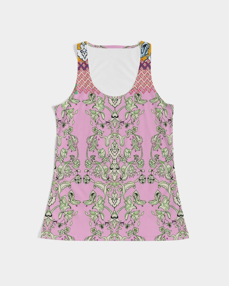 FLORAL  MIRACULOUS  WORLD - dress-pink1 Women's Tank