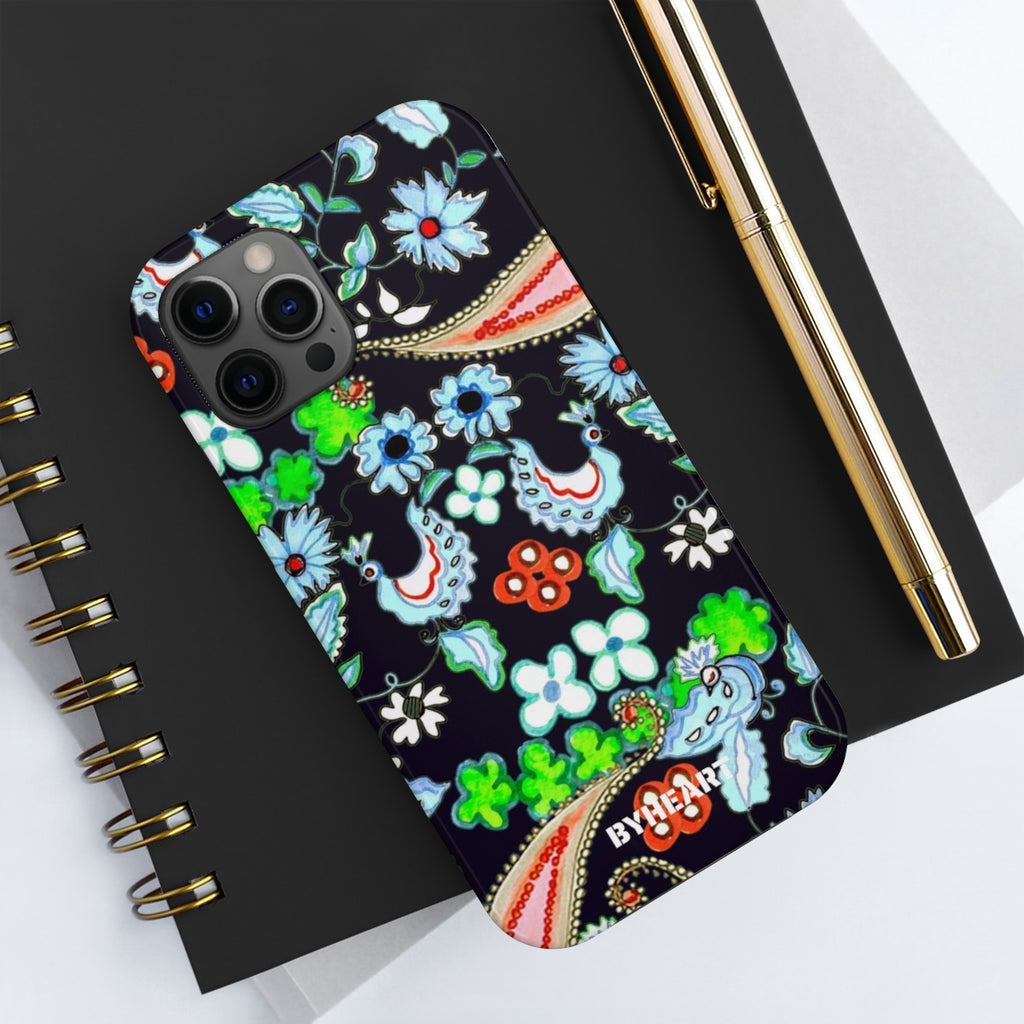 ORIENTAL BLUE BIRDS, KASHAN | Tough Phone Cases, Case-Mate |