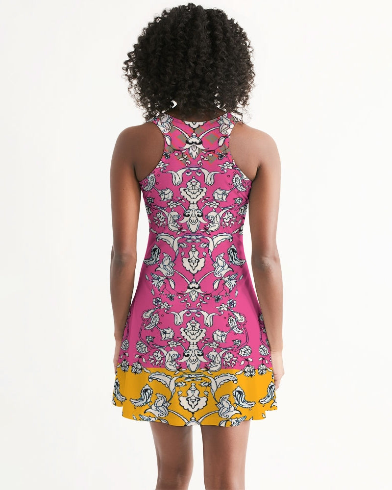 MIRACULOUS FLOWERS -PINK || Women's Racerback Dress