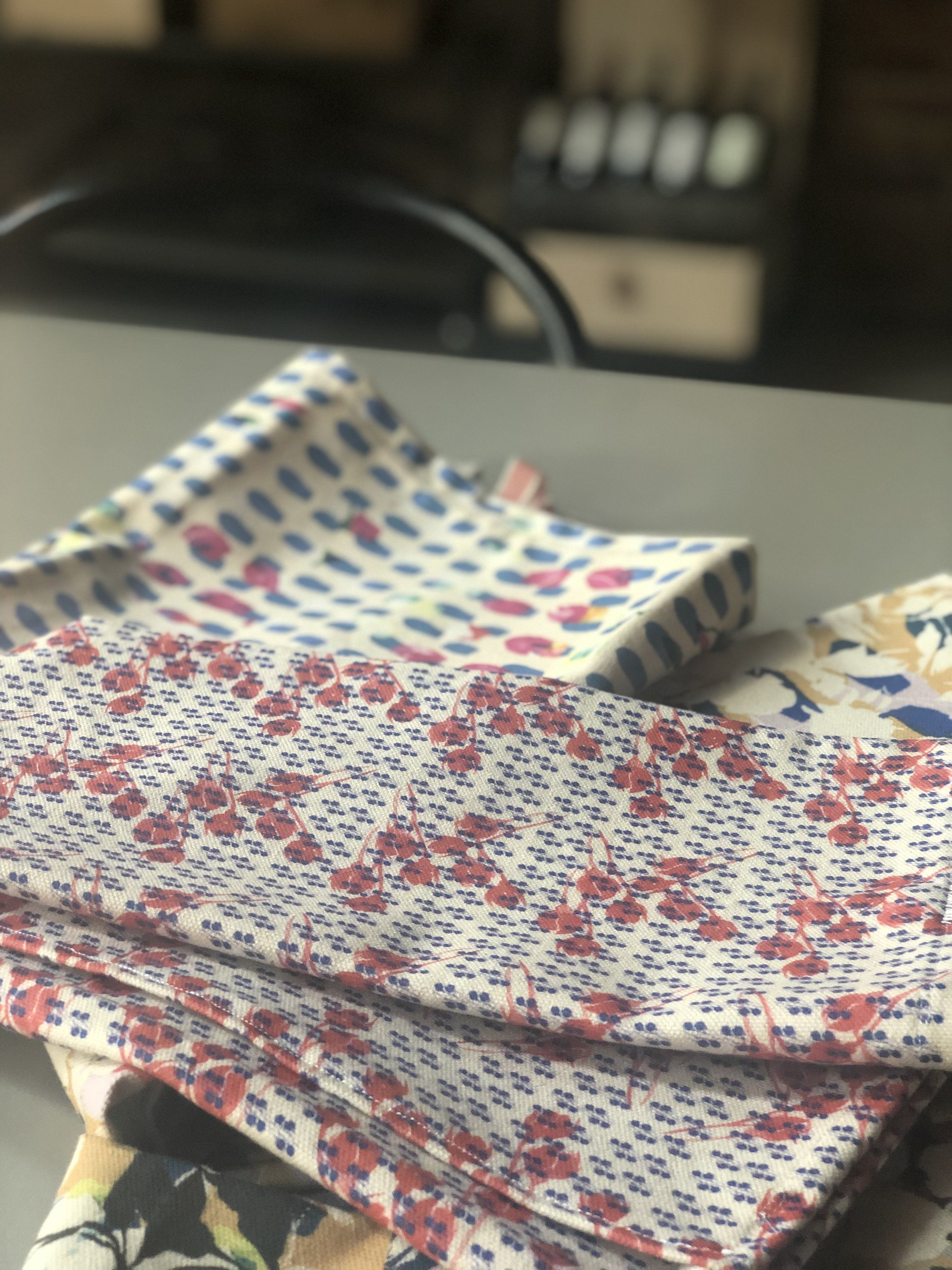 BLUE ROSY | Organic Dish Towel |