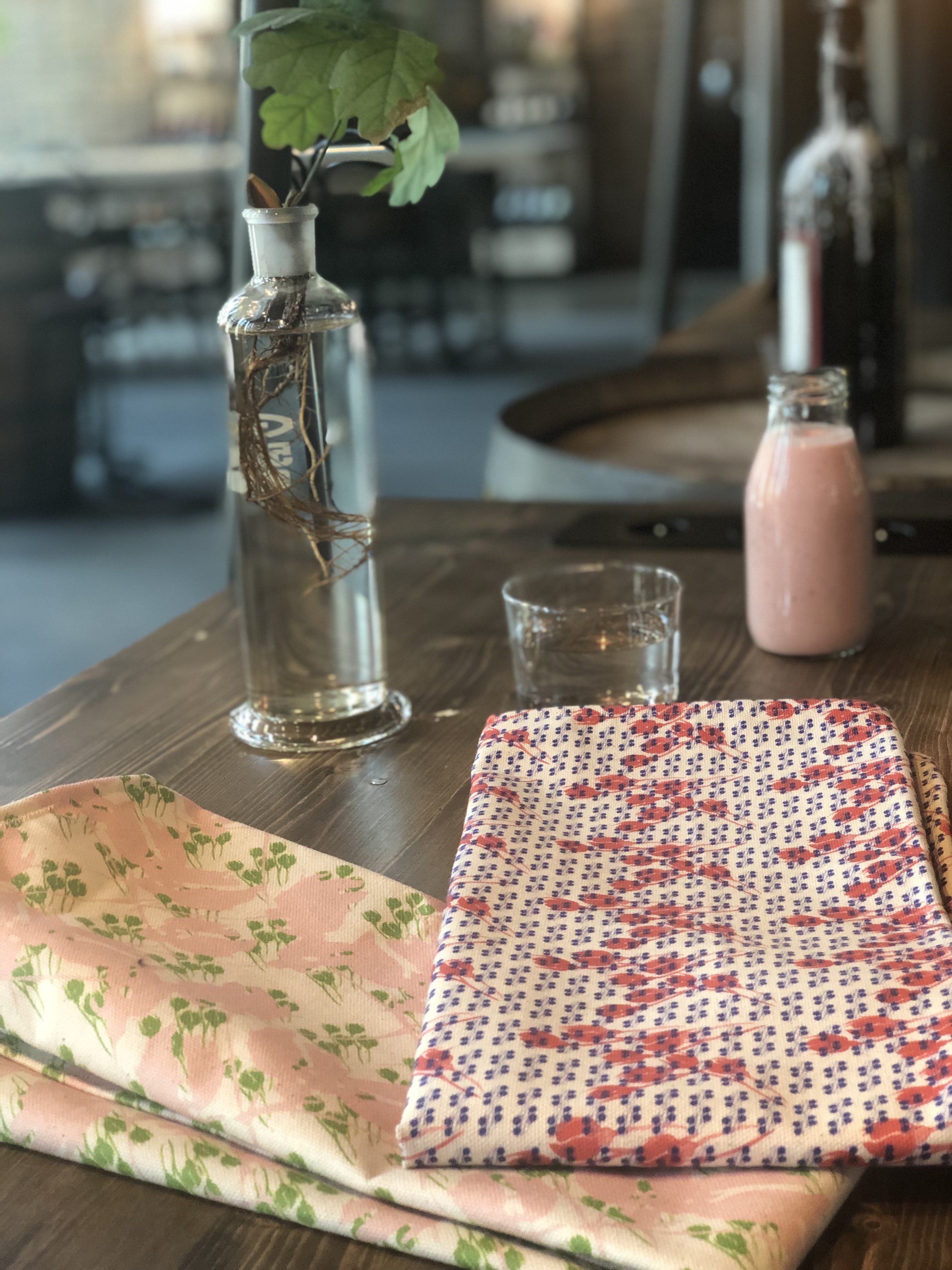 BLUE ROSY | Organic Dish Towel |